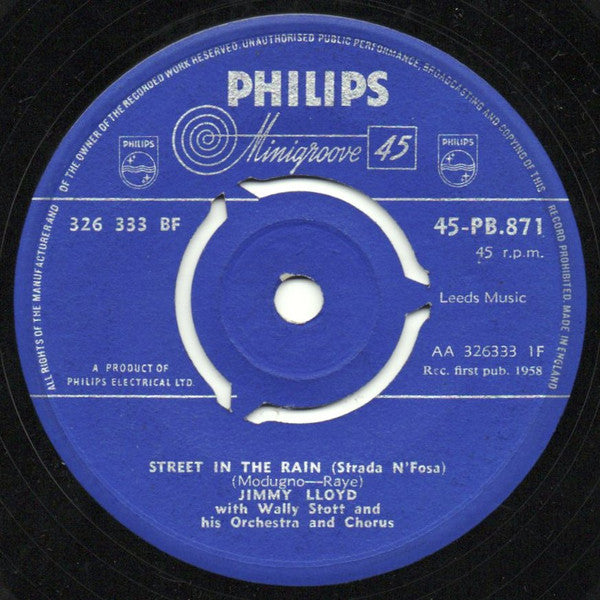Jimmy Lloyd : Street In The Rain (7")