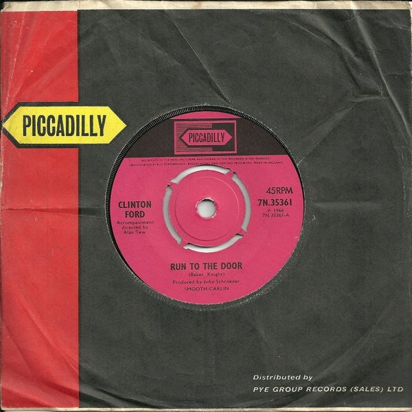 Clinton Ford : Run To The Door (7", Single, Pus)