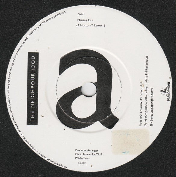 The Neighbourhood : Missing Out (7")
