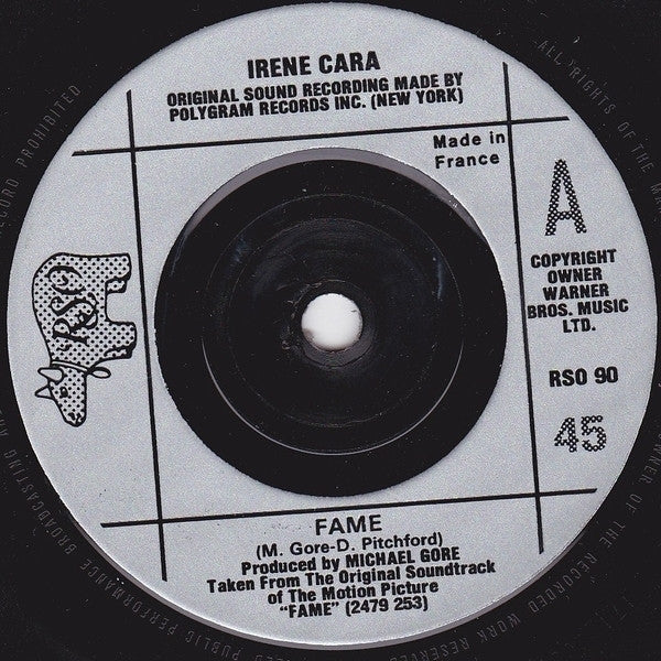 Irene Cara : Fame (7", Single)