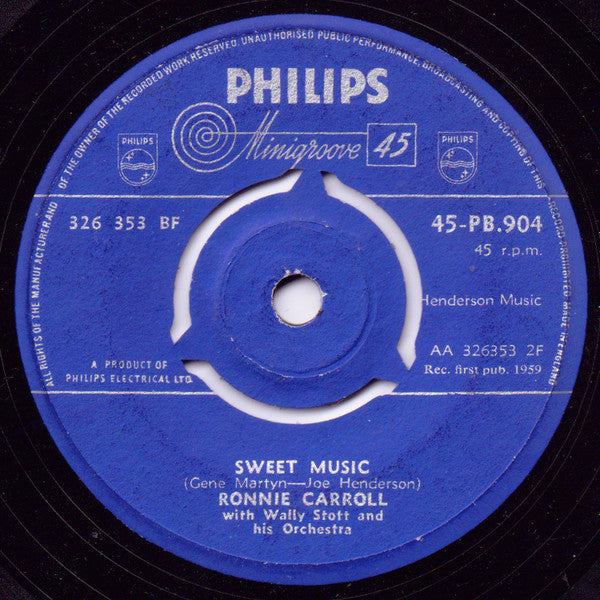 Ronnie Carroll : Walk With Faith In Your Heart (7")