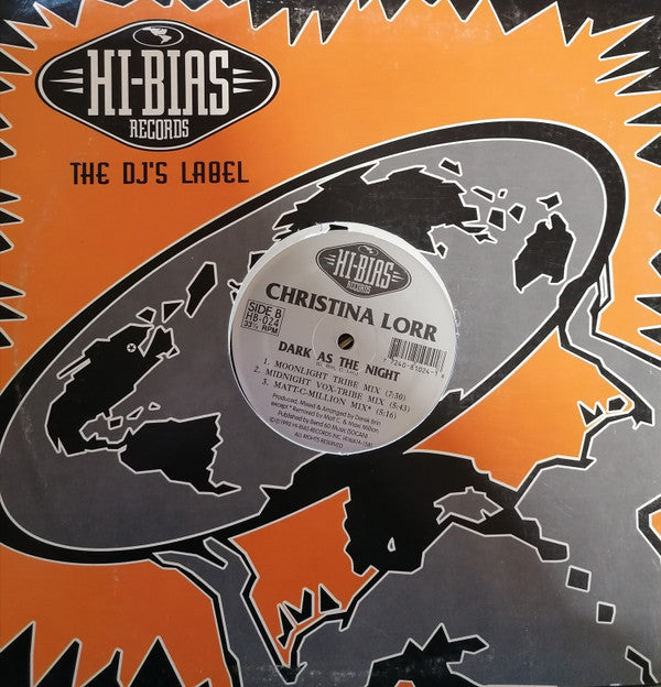 Christina Lorr : Dark As The Night (12")