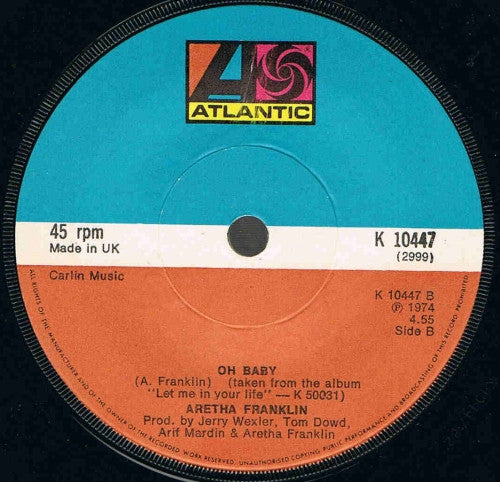 Aretha Franklin : I'm In Love (7", Single)