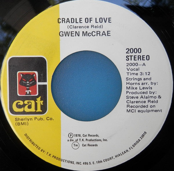 Gwen McCrae : Cradle Of Love (7", Single)