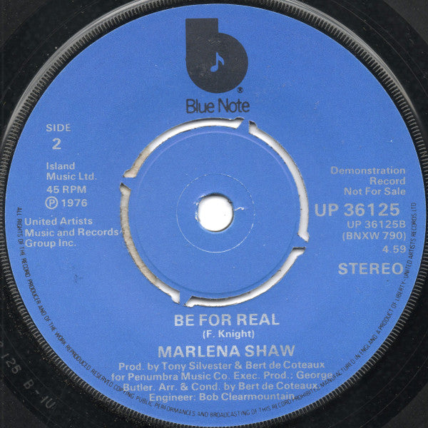 Marlena Shaw : It's Better Than Walkin' Out (7")