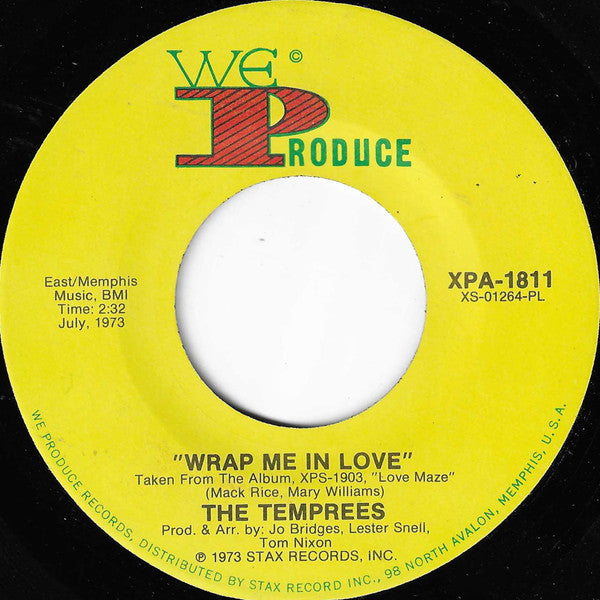 The Temprees : Love's Maze / Wrap Me In Love (7", Single, PL)