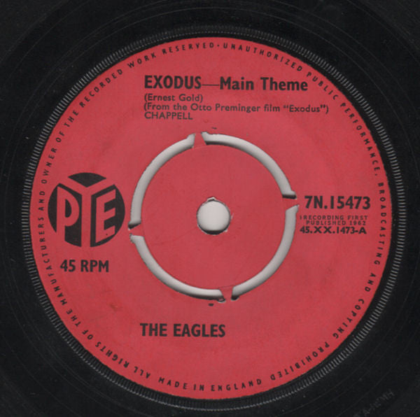 The Eagles : Exodus-Main Theme (7", Single)