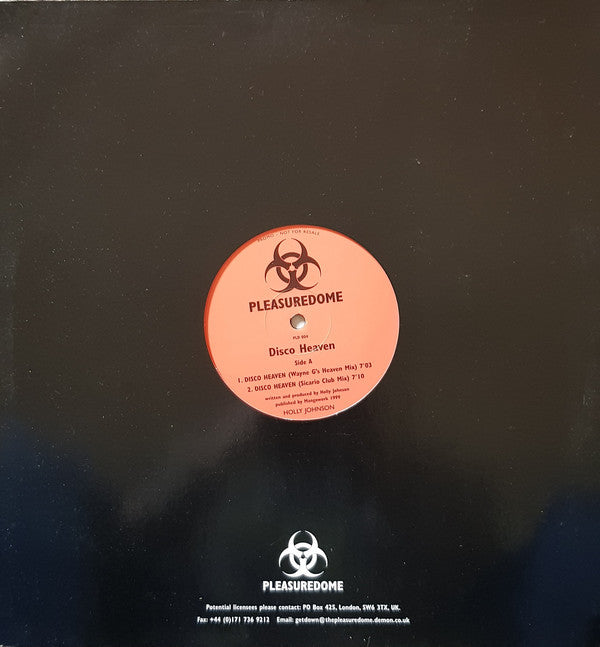 Holly Johnson : Disco Heaven (12", Promo)
