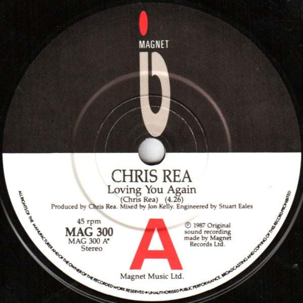 Chris Rea : Loving You Again (7", Single)
