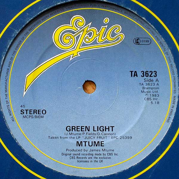 Mtume : Green Light (12", Single)
