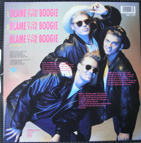 Big Fun : Blame It On The Boogie (12", Single)