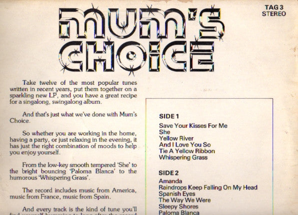 Unknown Artist : Mum's Choice (LP)