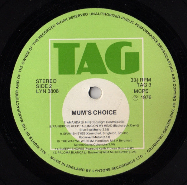 Unknown Artist : Mum's Choice (LP)