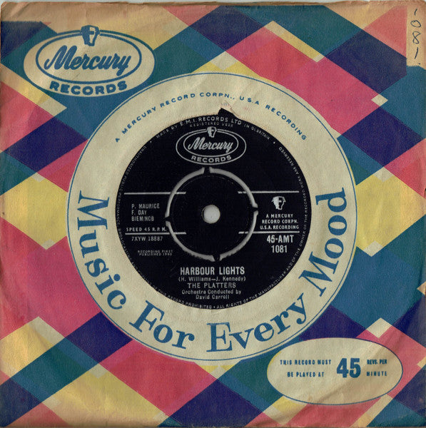 The Platters : Harbour Lights  (7", Single)