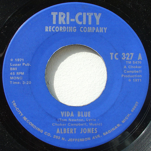 Albert Jones (3) / Tom Newton (4) : Vida Blue (7", Mono)