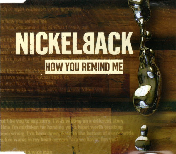 Nickelback : How You Remind Me (CD, Single, Enh)