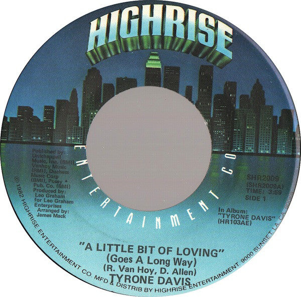 Tyrone Davis : A Little Bit Of Loving (Goes A Long Way) (7")