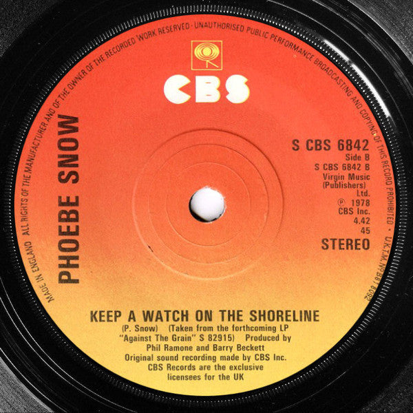 Phoebe Snow : Every Night (7")