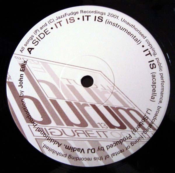 Blu Rum 13 : Figure It Out / It Is (12")