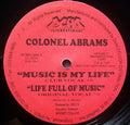 Colonel Abrams : Music Is My Life (12", Promo)