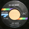 Joe Simon : No Sad Songs / Come On And Get It (7", Pit)
