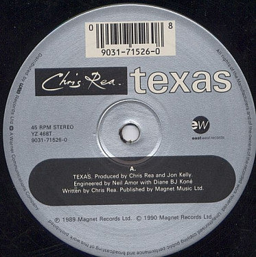 Chris Rea : Texas (12", EP)