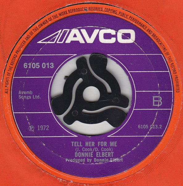 Donnie Elbert : Ooo Baby Baby (7", Single)