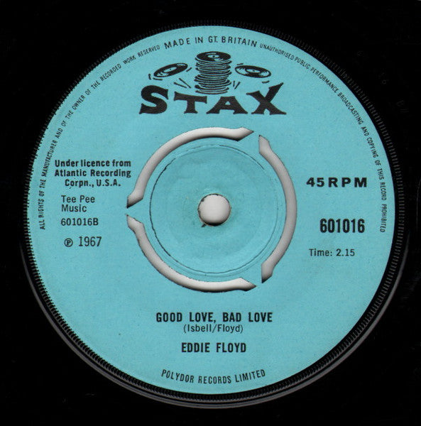 Eddie Floyd : Things Get Better (7", Single, 3 P)