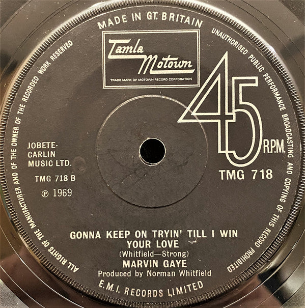 Marvin Gaye : That's The Way Love Is  (7", Single, Sol)