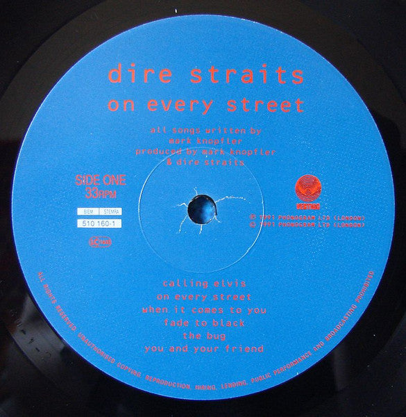 Dire Straits : On Every Street (LP, Album, EMI)