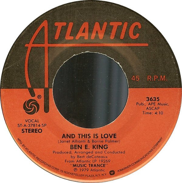 Ben E. King : Music Trance (7", Single, Spe)