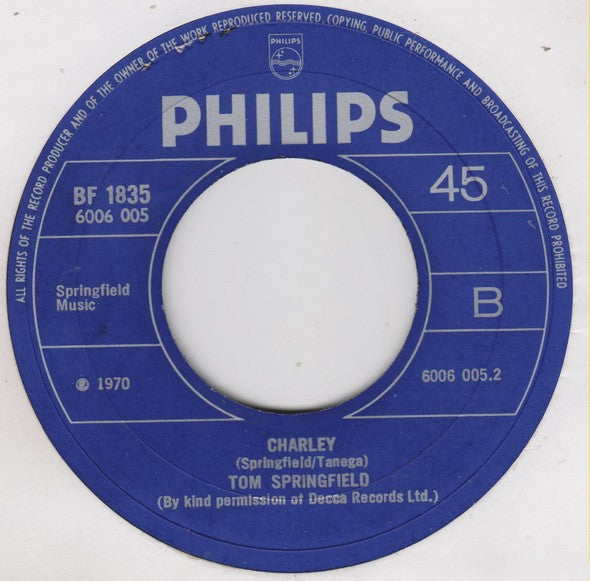 Dusty Springfield & Tom Springfield : Morning Please Don't Come (7", Single)