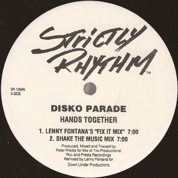 Disko Parade : Hands Together (12", Promo)