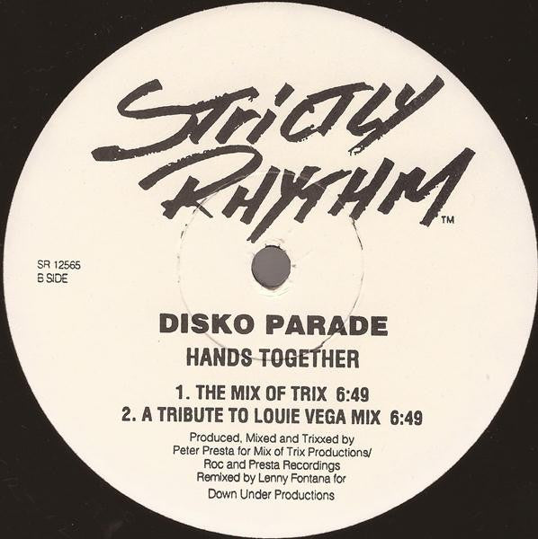 Disko Parade : Hands Together (12", Promo)