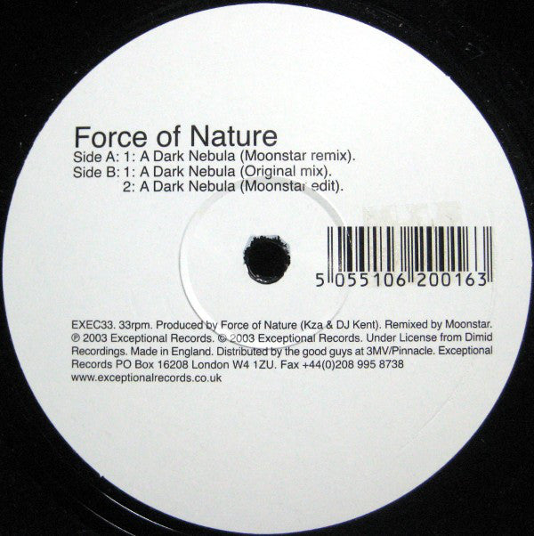 Force Of Nature : A Dark Nebula (12")