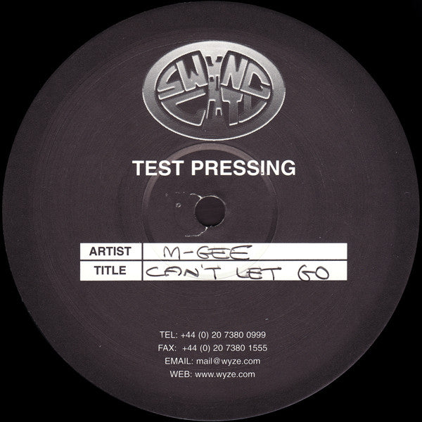 M-Gee : Can't Let Go (12", TP)