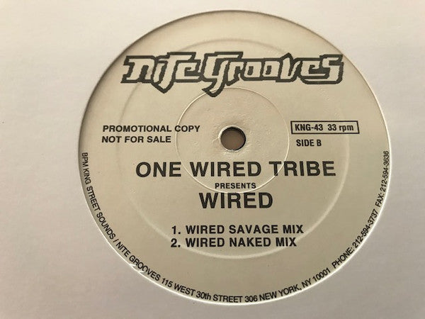 One Wired Tribe : Wired (12", Promo)