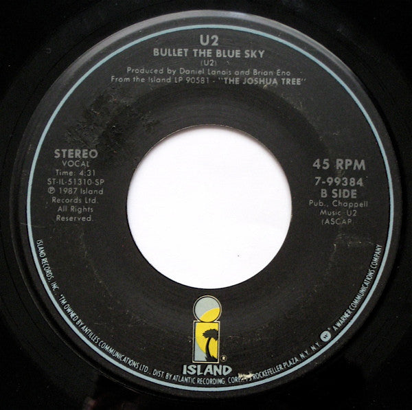 U2 : In God's Country (7", Single, Spe)