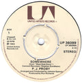 P.J. Proby : Somewhere (7", Single)