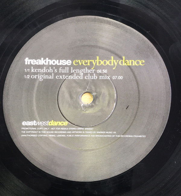 Freak House : Everybody Dance (12", Promo)