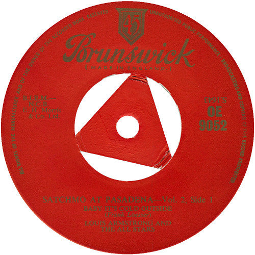 Louis Armstrong And His All-Stars : Satchmo At Pasadena (Volume 2) (7", EP)