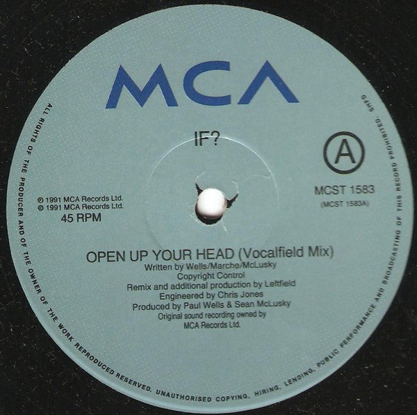 If? : Open Up Your Head (12")