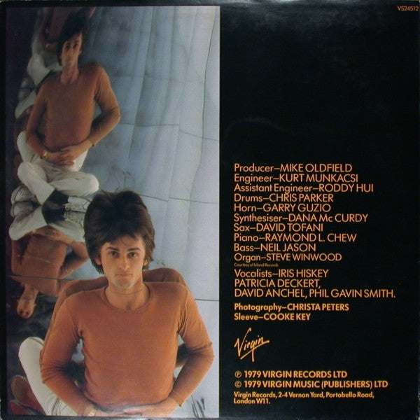 Mike Oldfield : Guilty (12", Single, Blu)
