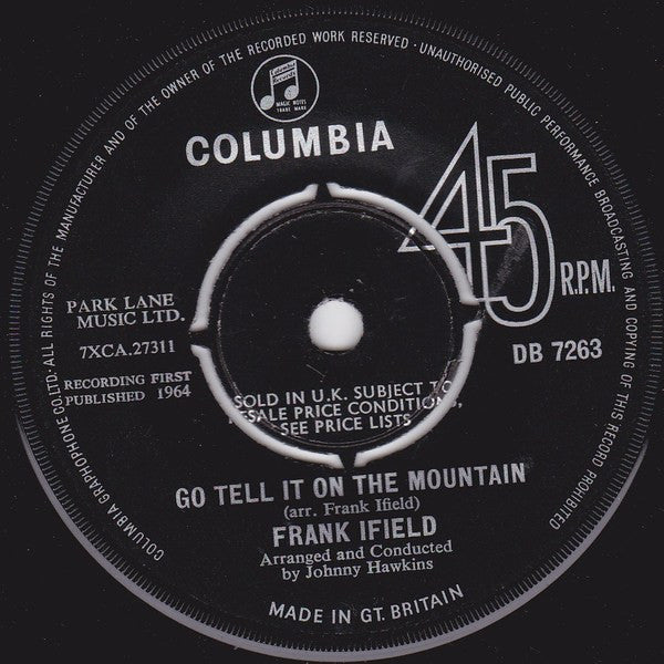 Frank Ifield : Angry At The Big Oak Tree (7", Single)