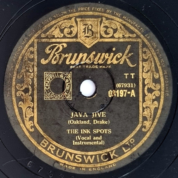 The Ink Spots : Java Jive / Do I Worry? (Shellac, 10")