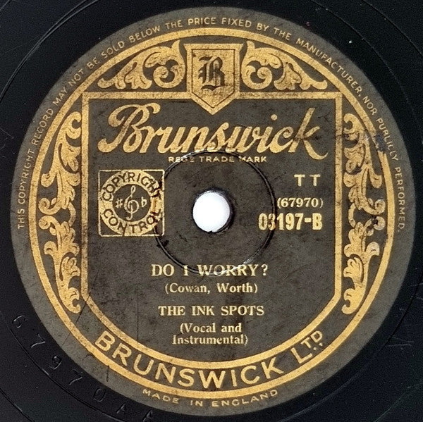 The Ink Spots : Java Jive / Do I Worry? (Shellac, 10")