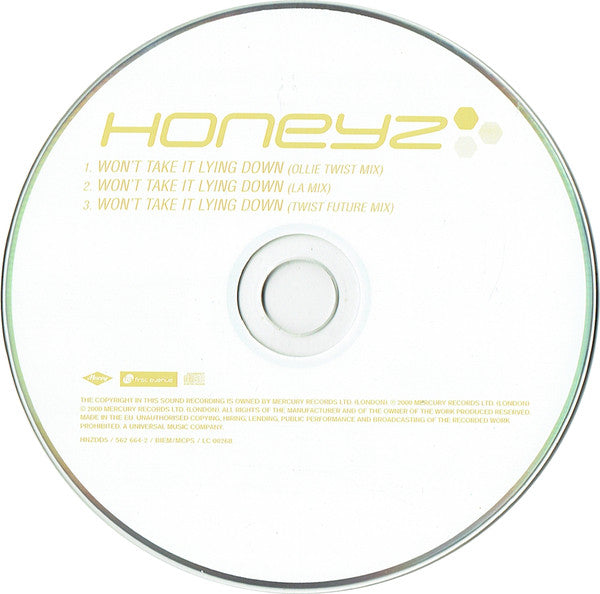 Honeyz : Won't Take It Lying Down (CD, Single)