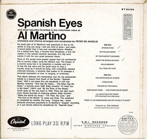 Al Martino : Spanish Eyes (LP, Album)