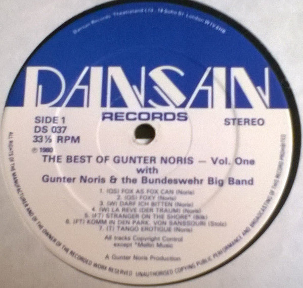 Günter Noris Und Die Big Band Der Bundeswehr : The Best Of Günter Noris Volume One (LP, Comp)