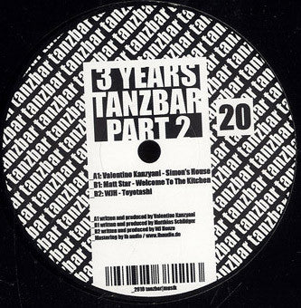 Various : 3 Years Tanzbar Part 2 (12", Comp)